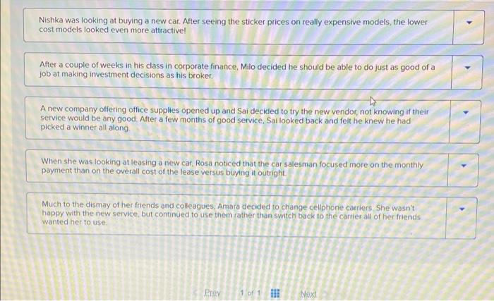 Decision Making Biases Decision making is often a