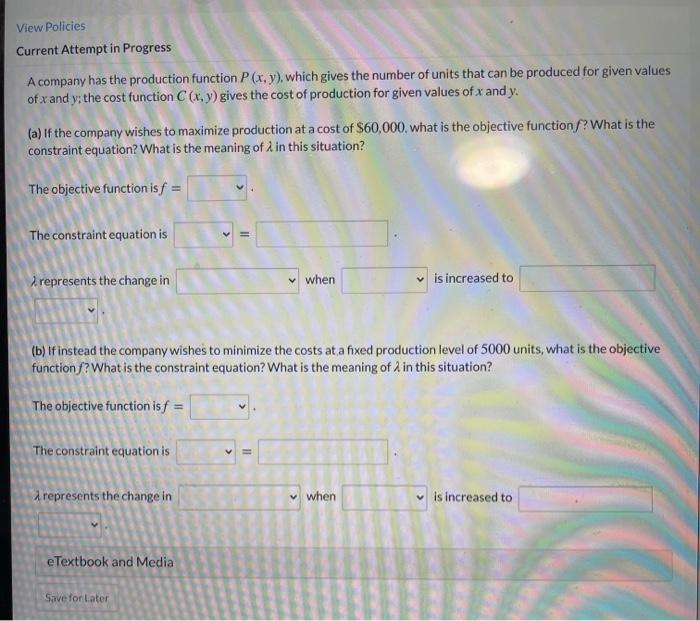 View Policies Current Attempt in Progress A