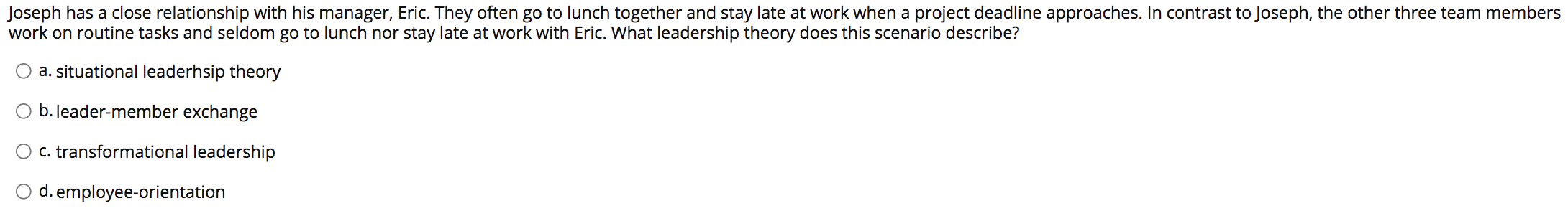 Joseph has a close relationship with his manager,