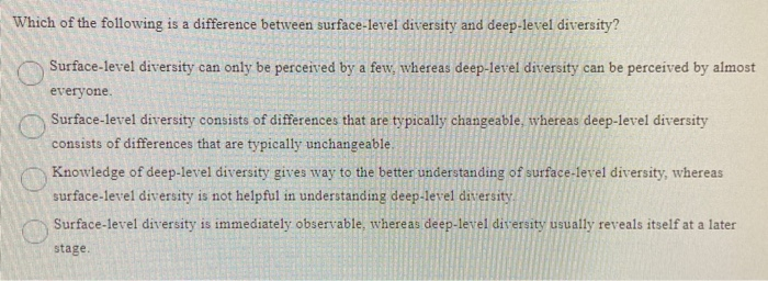 Which of the following is a difference between