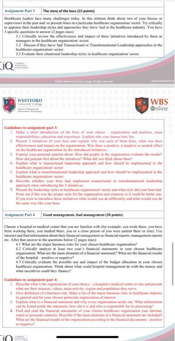 Assignment Part 3 The story of the boss (15