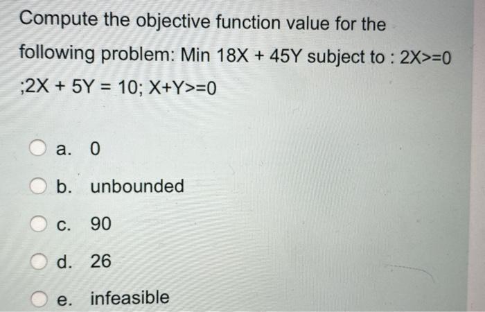 Compute the objective function value for the