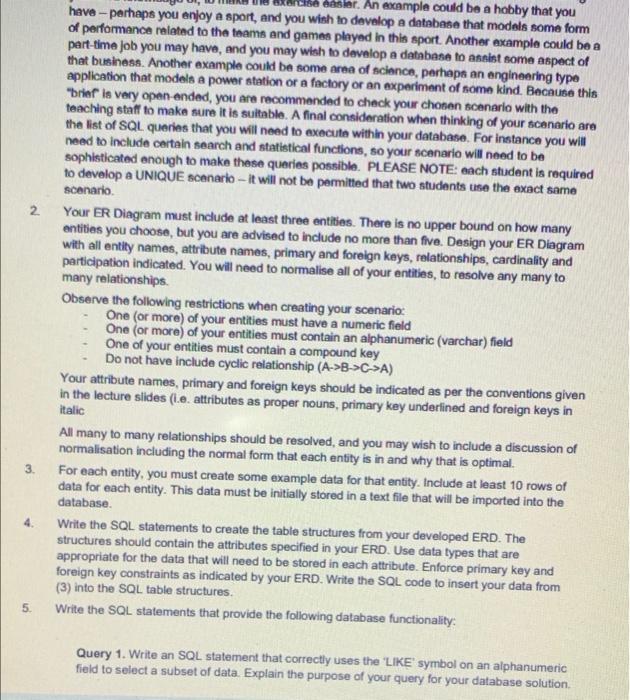 easier. An example could be a hobby that you