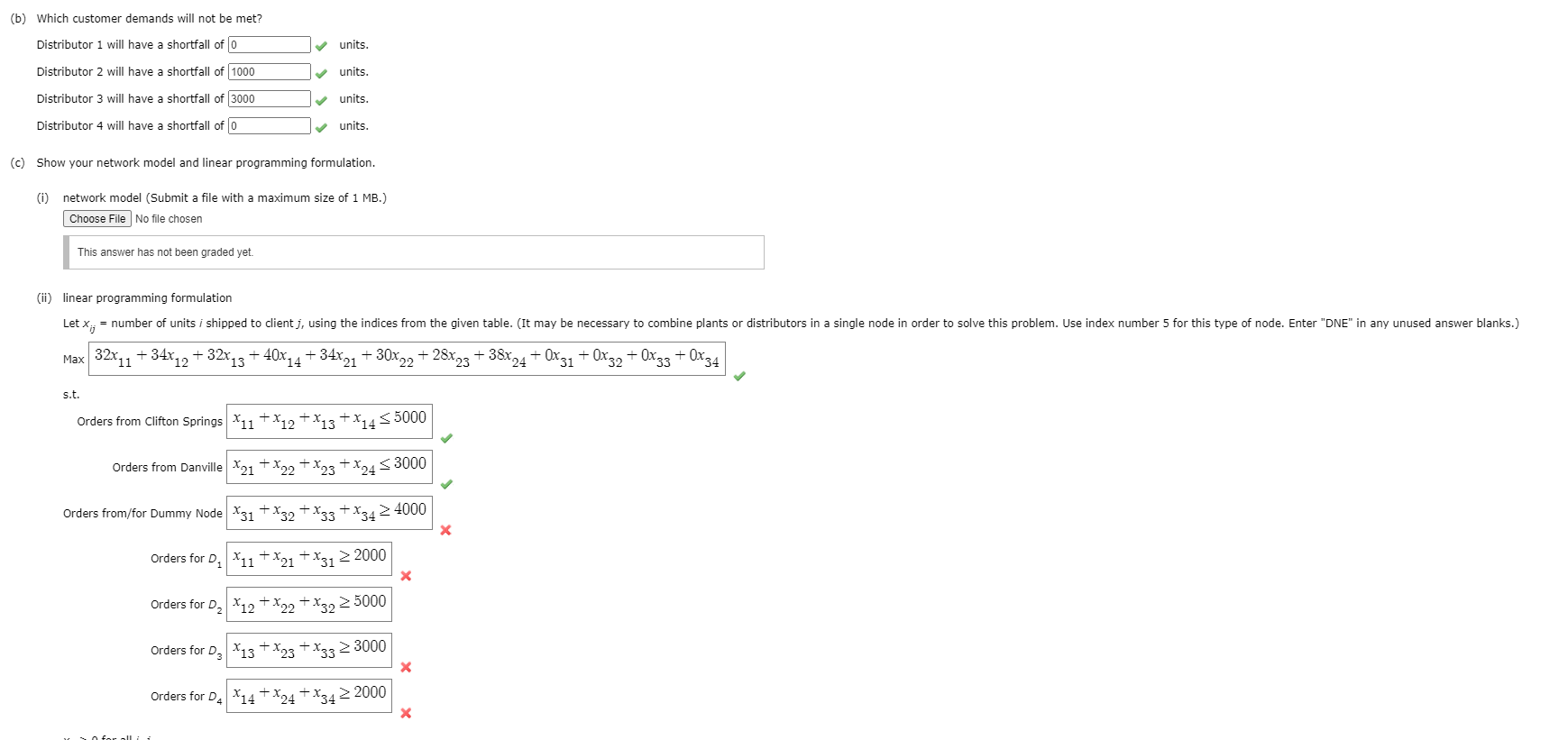 ONLY NEED HELP WITH WRONG QUESTIONS :) Klein