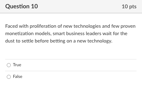 Question 8 10 pts An examination of sectors as