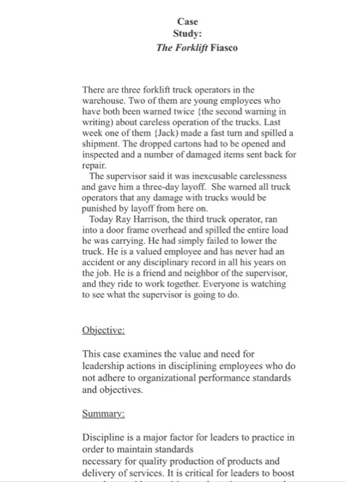 Discussion Questions: l. If a supervisor makes a