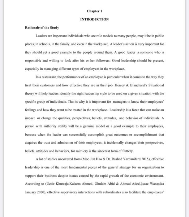 Negative Relationship (leadership style using