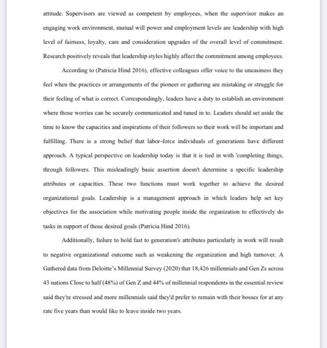 Negative Relationship (leadership style using