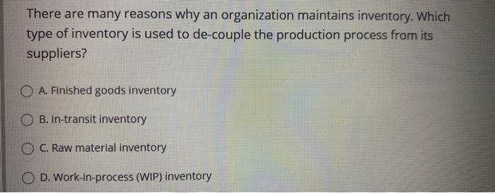 There are many reasons why an organization