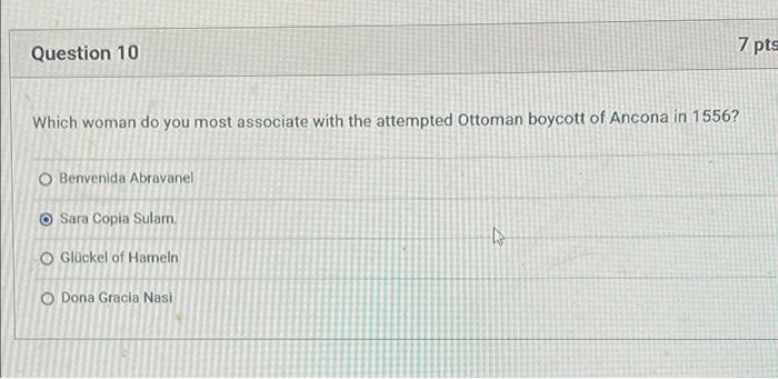 plz correct answer Question 10 7 pts Which woman