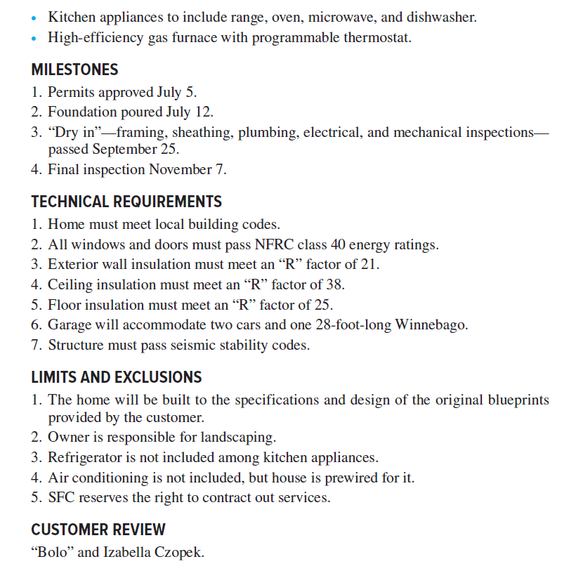 Read Case 7.2, "Silver Fiddle Construction" .