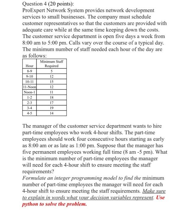 what are the decision variable, objectives and