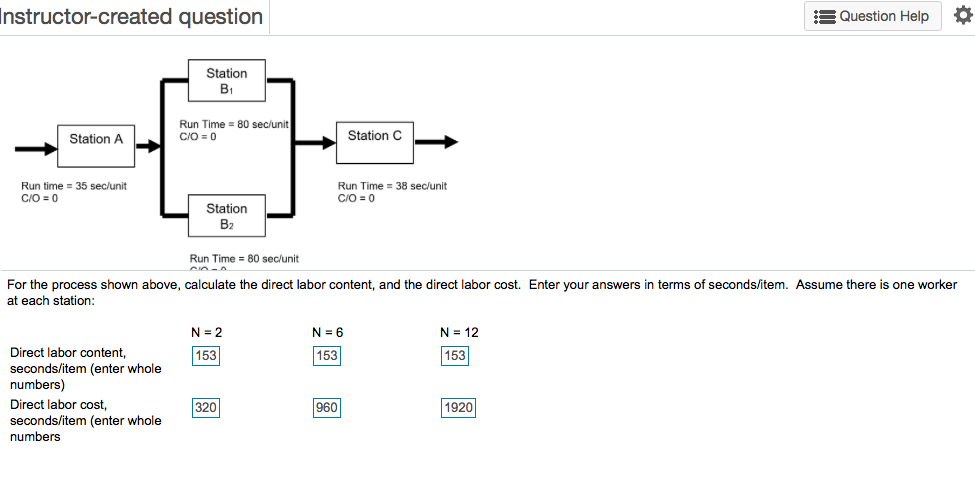Instructor-created question Question Help Station