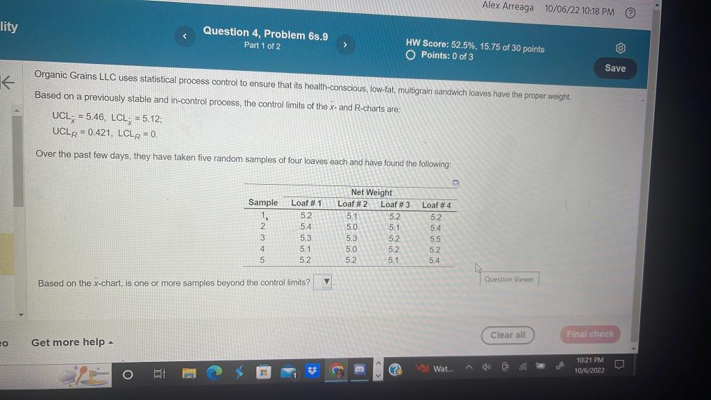 Organic Grains LLC uses statistical process