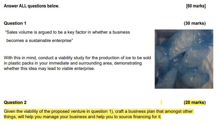 PLEASE GIVE ME AN ANSWER FOR QUESTION 2 WORTH 20