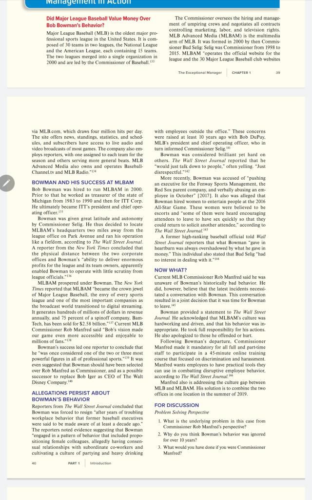 Please read the case Did Major League Baseball