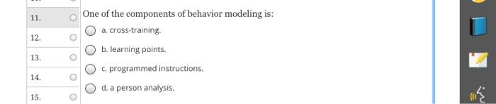 8. 9. The most common informal method used to