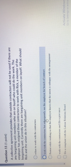 Question 9 (1 point) Which of the following would