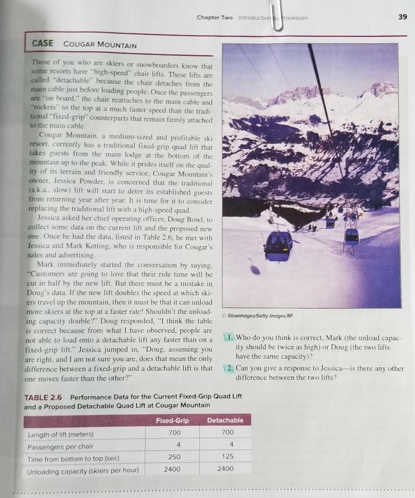 Chapter Two Introduction to Processes 39 CASE