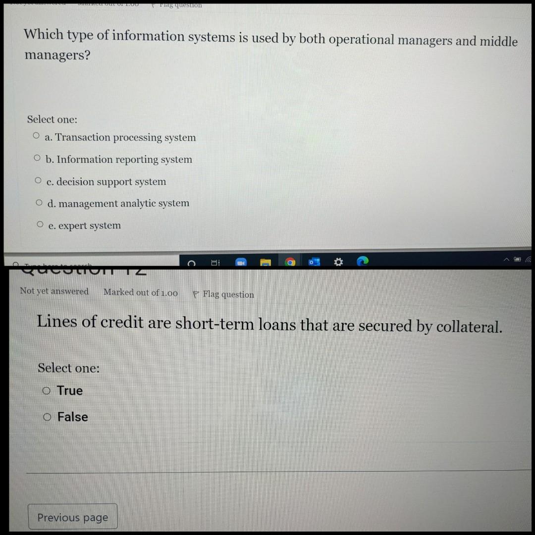Vg question Which type of information systems is
