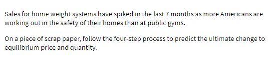 Sales for home weight systems have spiked in the