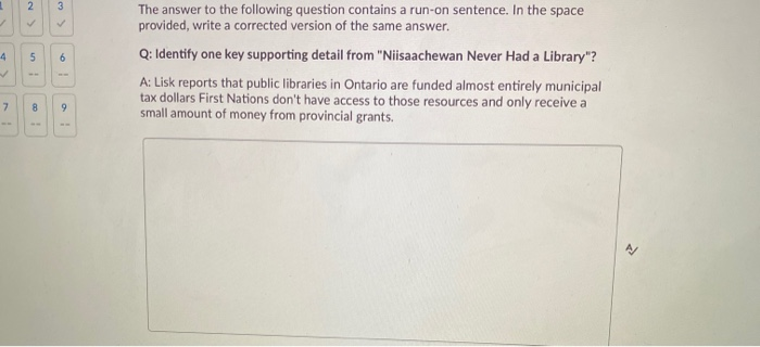 2 3 4 5 6 The answer to the following question