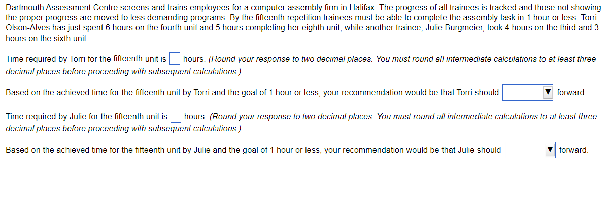 Dartmouth Assessment Centre screens and trains