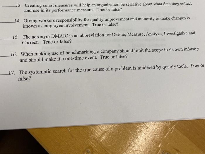 13. Creating smart measures will help an