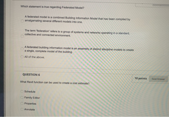 Which statement is true regarding Federated