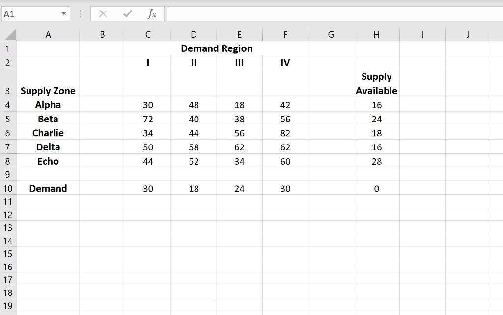 Using the solver function in Excel, how can you