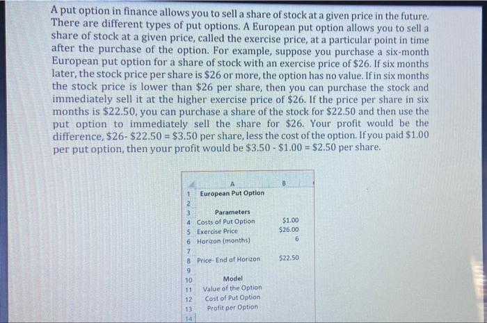 please show all the steps in Excel with its