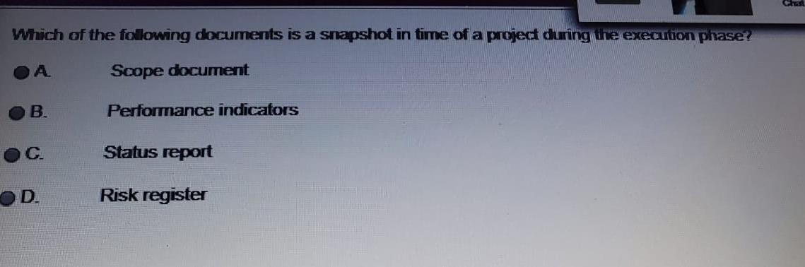 A project manager recently joined a projectized