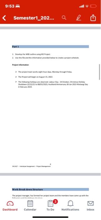 i need a CLEAR and READABLE MS Project File that