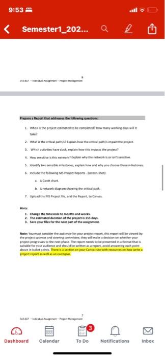 i need a CLEAR and READABLE MS Project File that