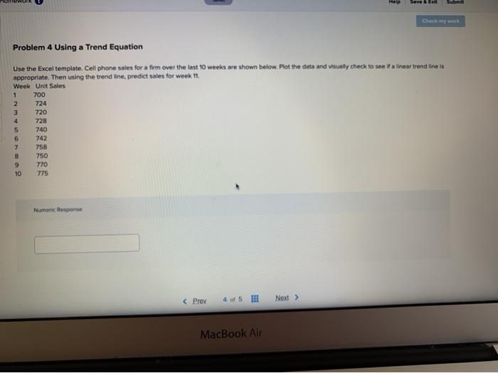 Help Save I EN Check my werk Problem 4 Using a