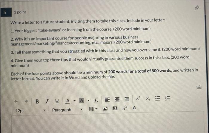 the course in Operations Management 5 1 point