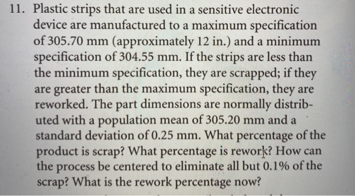 11. Plastic strips that are used in a sensitive