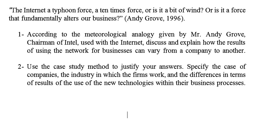 "The Internet a typhoon force, a ten times force,