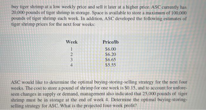 Find the decision variable Find the objective