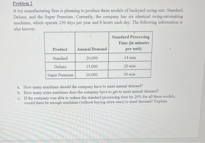 A toy manufacturing firm is planning to produce