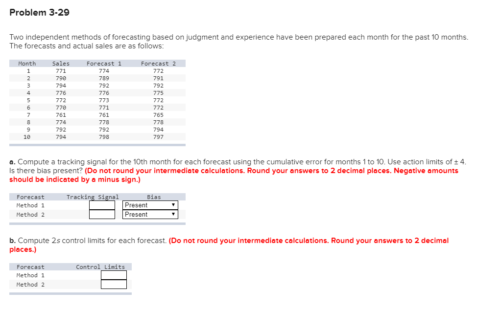 Problem 3-29 Two independent methods of