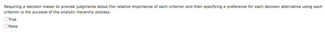 Requiring a decision maker to provide judgments