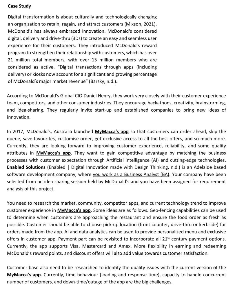 part B ) Requirements Life Cycle Management 1.