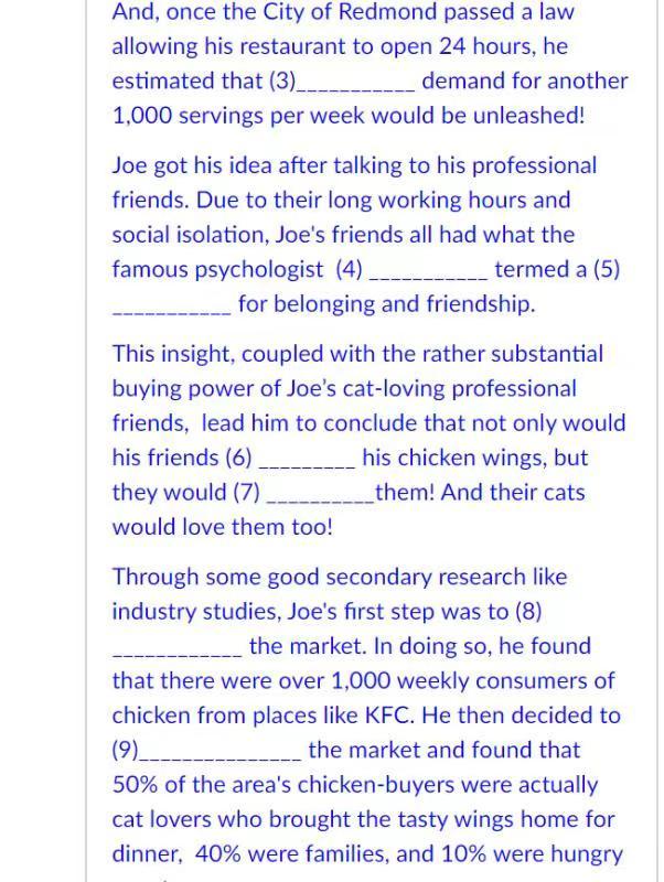 Question 6 1.25 pts Read this case and select the