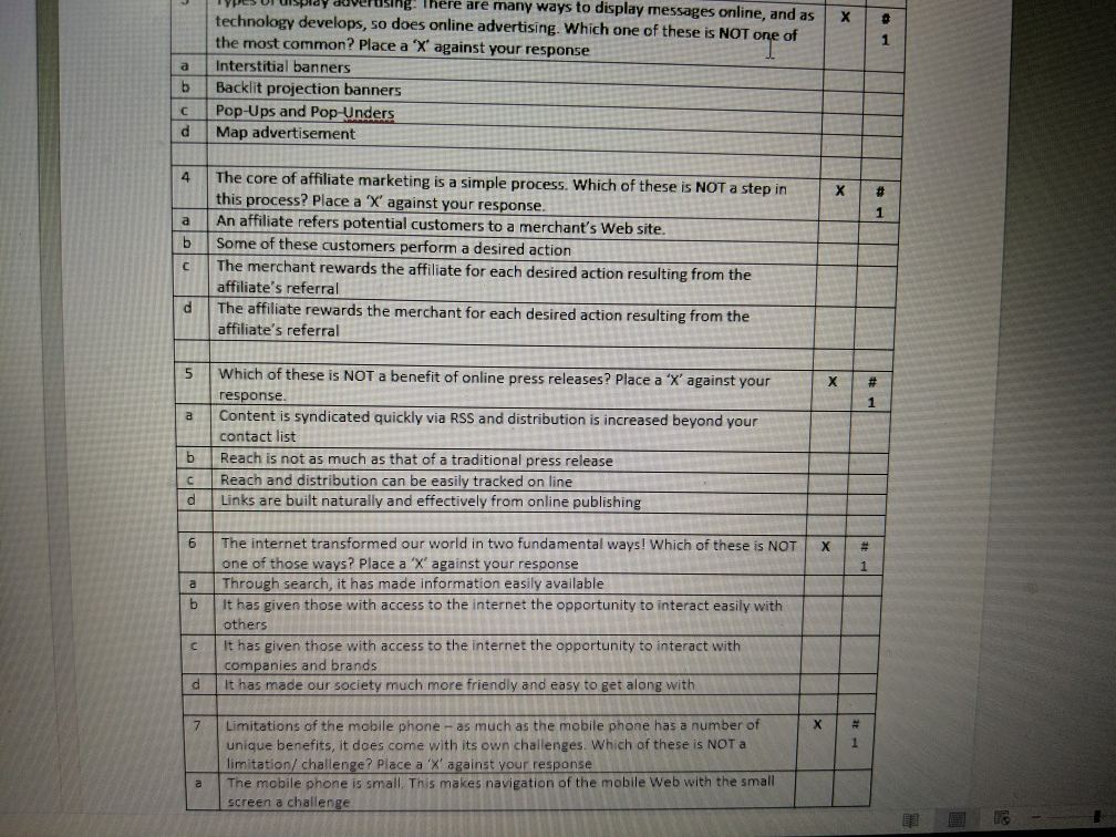 1 a b duverusing! There are many ways to display