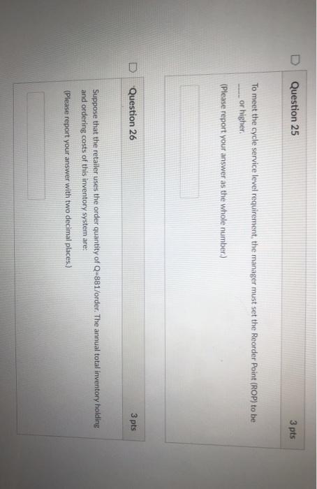 Problem statement (Inventory Management) A