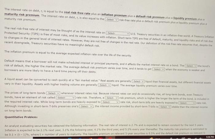 help needed please The interest rate on debt, r,