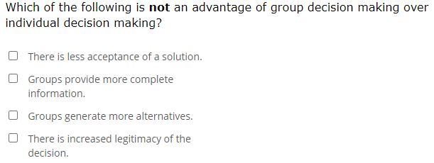 Groupthink is a potential problem in some group