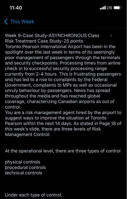 Week 9-Case Study-ASYNCHRONOUS Class Risk