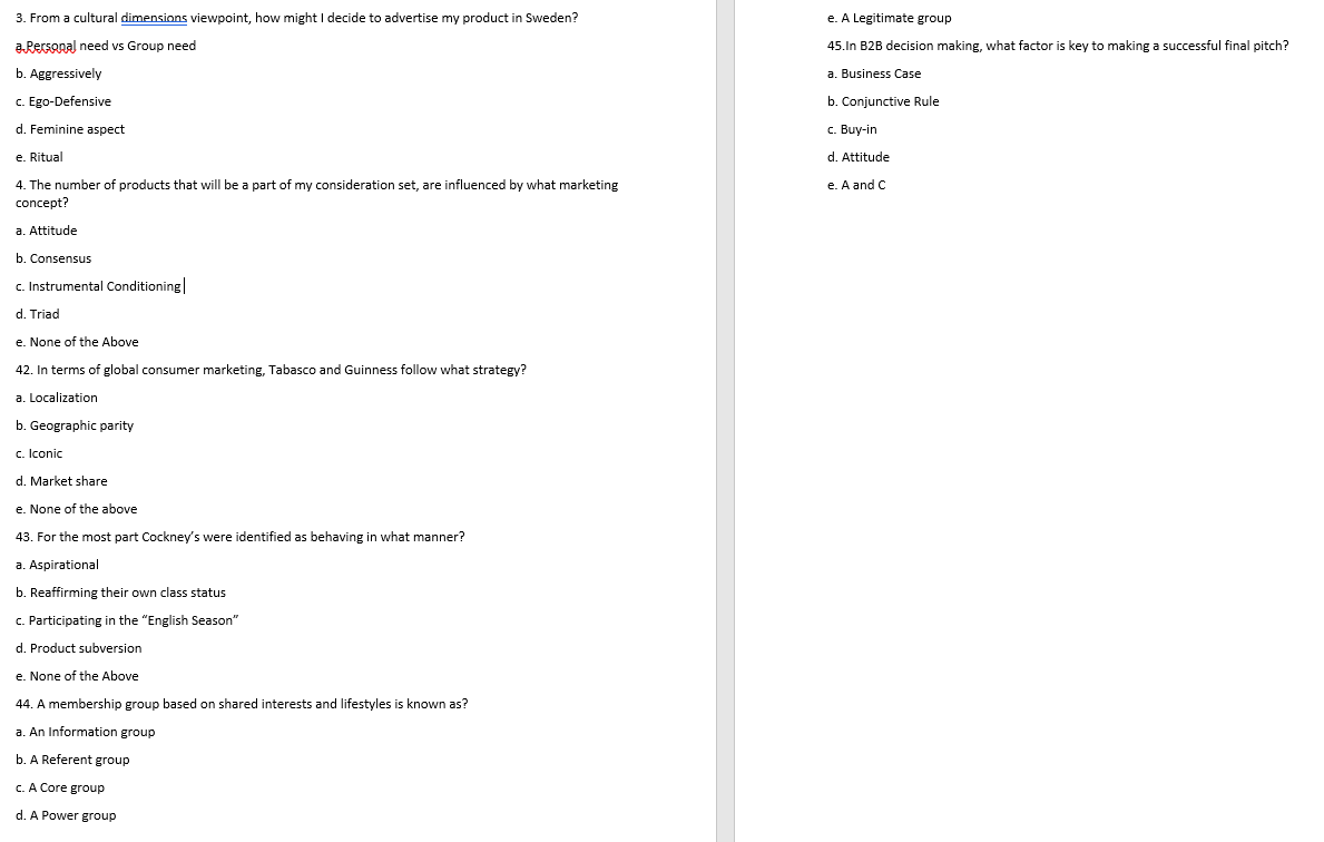 e. A Legitimate group 45.In B2B decision making,